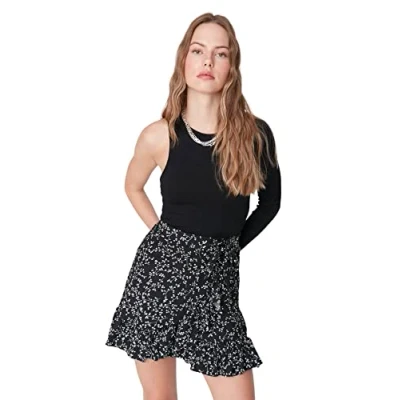 Abbildung von Trendyol Alinienrock, Damen, Größe: Medium, Black