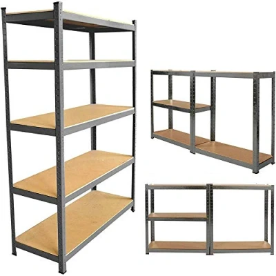 Abbildung von Lagerregal Schwerlastregal Verzinkter Steckregal Werkstattregal Metallregal Kellerregal Ordnerregal Garagenregal Regal Büroregal 180x90x40cm Bis 875kg Tragkraft