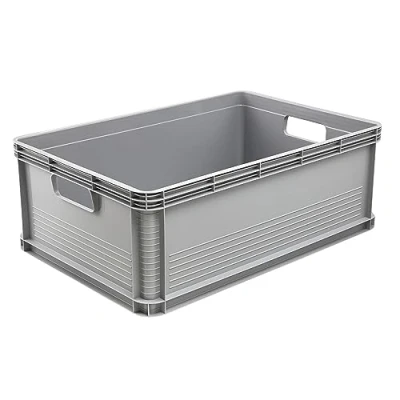 Abbildung von keeeper Transportbox, Stapelbar, Polypropylen, 45 l, Robert, Nordic Grey