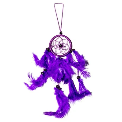 Abbildung von 25cm x 6cm Lila Dreamcatcher Traumfänger Gute Träume