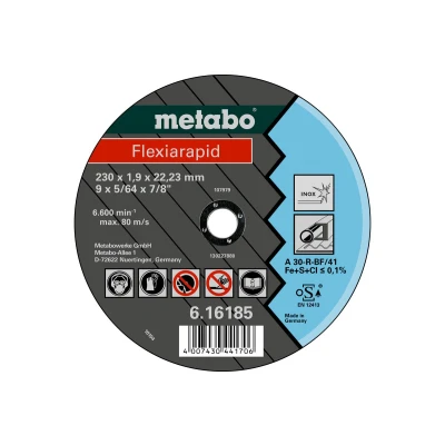 Abbildung von METABO 616184000 Trennscheibe, Winkelschleifer 180 1.6 8500