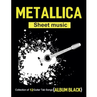 Abbildung von Metallica Sheet Music: Collection of 12 Guitar Tab Songs (Album Black)