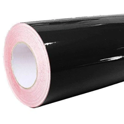Abbildung von 4,75/m² Rapid Teck Glanz Folie 070 Schwarz Klebefolie 5m x 63cm Plotterfolie Selbstklebend Auch als Moebelfolie