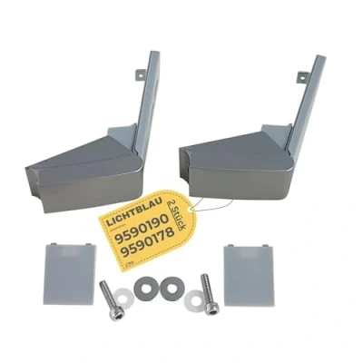 Abbildung von Lichtblau 2x Scharnier Liebherr Kühlschrank Ersatzteil Nr. 9590124, 9590178, 9590190 I Set für Türgriff Kühlschranktür Reparatursatz Gefrierschrank