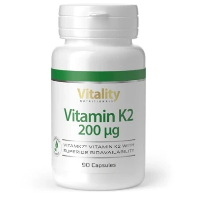 Abbildung von Vitamin K2 200 mcg für starke Knochen und gesunde Blutgefäße. Hochdosiertes, natürliches als bioaktives all trans MK7
