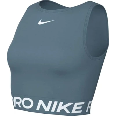 Abbildung von Nike Performance CROP TANK Top, Damen, Größe: Small, Smokey blue/white