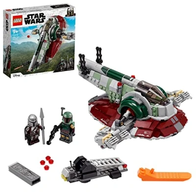 Abbildung von LEGO 75312 STAR WARS BOBA FETT’S Starship Building TOY Model Mandalorian SET Blockspielzeug für Kinder, Größe: One Size, Mehrfarben
