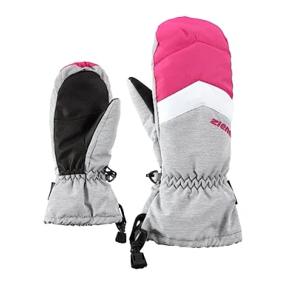 Abbildung von Ziener Kinder LETTERO Ski Fäustling/Wintersport wasserdicht atmungsaktiv, light melange, 3,5