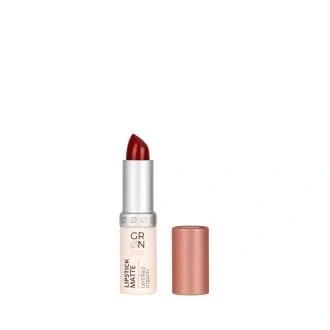 Abbildung von g R N shades of nature [GRÜN] Biokosmetik Lipstick Matte poppy flower Bio Jojobaöl schützt die Lippen angenehme Textur u. Tragegefühl gute Haftung talkfrei 4