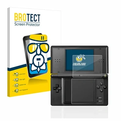 Abbildung von BROTECT Schutzglas für Nintendo DS LITE Schutzfolie Panzer Folie Glas [Extrem Kratzfest 9H, Anti Fingerprint, Ultra Transparent]