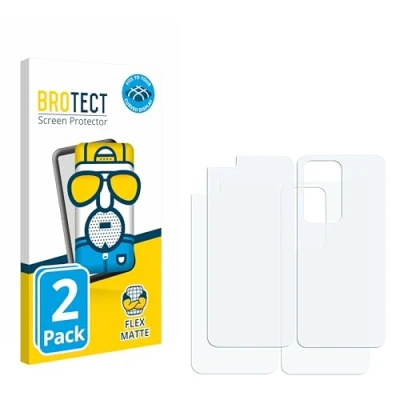 Abbildung von BROTECT Full Cover Schutzfolie Matt für Huawei P40 Pro (Display+Rückseite) (2 Stück) Screen Displayschutz Folie, 3D Curved, Anti Reflex