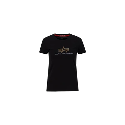 Abbildung von Alpha Industries Tshirt print, Damen, Größe: Large, Black
