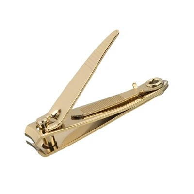 Abbildung von TITANIA Nagelknipser mit Feile Hochwertiger Nagelzwicker Für Finger &amp; Fußnägel Ideal dicke Nägel Nail Clipper aus Carbon Steel Damen Herren vergoldet
