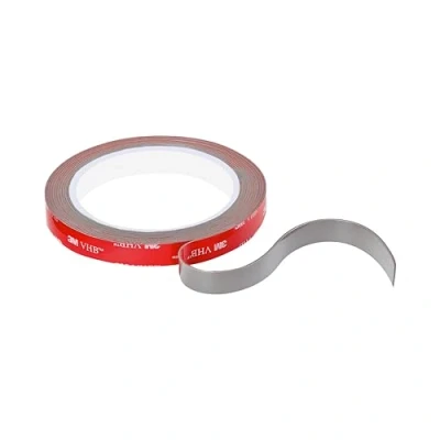 Abbildung von 3M VHB Universal Doppelseitiges Klebeband aus Acrylschaum, wasserdicht, hohe Temperaturen, Outdoor/Indoor, Dekoration, LED Streifen, Auto, Haus und Büro (12 mm x 3 m)