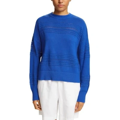 Abbildung von Esprit IM LOCH Strickpullover, Damen, Größe: Medium, Bright blue