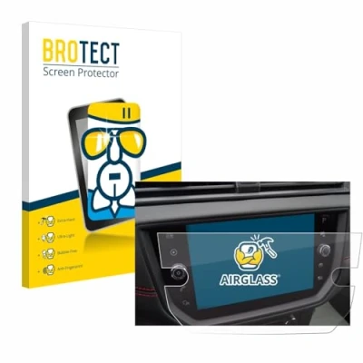 Abbildung von BROTECT Schutzglas für Seat Arona FR Stereo BJ 2019 Schutzfolie Panzer Folie Glas [Extrem Kratzfest 9H, Anti Fingerprint, Ultra Transparent]