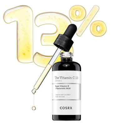 Abbildung von COSRX Pure Vitamin C 13% Serum with E &amp; Hyaluronic Acid, Brightening Hydrating Facial for Fine Lines, Uneven Skin Tone Dull Skin, 0.67fl.oz/20ml, Animal Testing Free, Korean Skincare