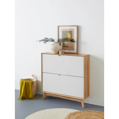 Abbildung von andas Schuhschrank &quot;Pandrup&quot;, mit 2 Klappen, ca. 8 Paar Schuhe pro Klappe, Höhe 90 cm