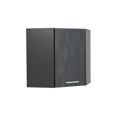 Abbildung von Vicco Eckhängeschrank R Line, Schwarz Beton/Anthrazit, 57 cm
