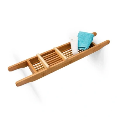 Abbildung von relaxdays Badewannenablage 69 x 14 cm Bambus