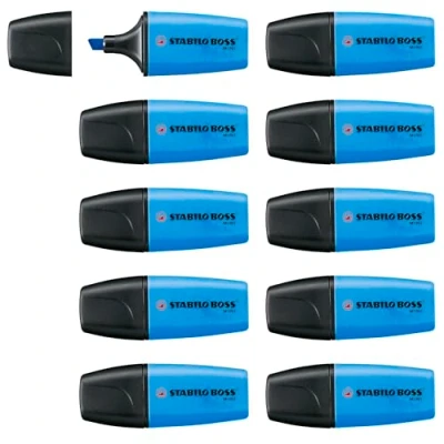 Abbildung von Textmarker STABILO BOSS MINI 10er Pack blau
