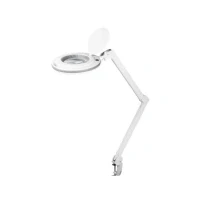 Abbildung von goobay 60362 LED Lupenleuchte mit Klemme / 9 W Leistungsaufnahme 127 mm Kristall Glaslinse/Farbtemperatur 6400 K 1.75x Vergrößerung/Lichtstrom 83 730 Lumen/Weiß