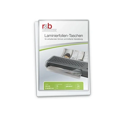 Abbildung von Fellowes Laminierfolien A4 APEX Glänzendes Endergebnis Heißlaminierfolien für Standard Anwendungen 100 Stück