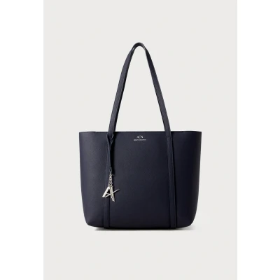 Abbildung von Armani Exchange Shopping BAG Bag, Damen, Größe: One Size, sky captain/studio