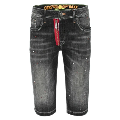 Abbildung von Cipo &amp; Baxx Jeans Shorts, Herren, Größe: 32, Black