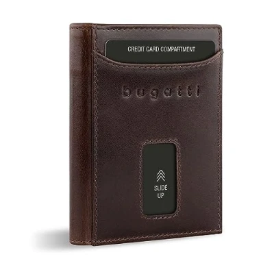 Abbildung von bugatti Secure SLIM Geldbörse, Herren, Größe: One Size, Braun
