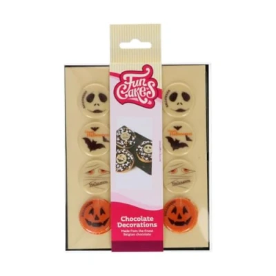 Abbildung von FunCakes Schokoladendekorationen Halloween Ø3,8cm Set/12
