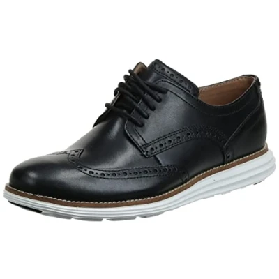 Abbildung von COZ7W#Cole Haan Herren Original Grand Wingtip Oxfords Schnürhalbschuhe, Schwarz (Black Leather/White Black/White), 43 (10 US)