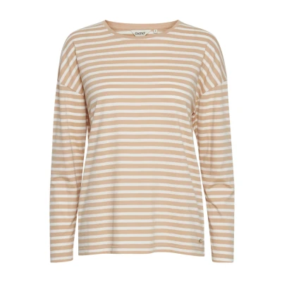 Abbildung von Oxmo Langarmshirt, Damen, Größe: Large, Mahogany rose