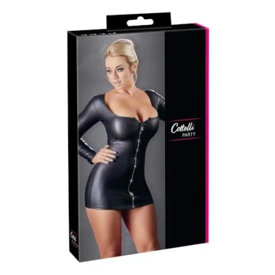 Abbildung von Minikleid Mit Glitzer Reißverschluss