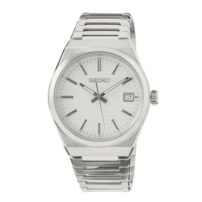 Abbildung von Seiko Quarzuhr SUR553P1, Armbanduhr, Herrenuhr, Damenuhr, Datum, Saphirglas, Edelstahlarmband