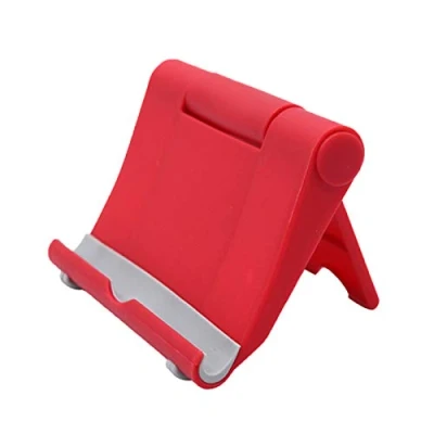 Abbildung von Ständer Tablet Halterung Halter Tisch Handy Universal kompatibel mit iPhone 12 Pro Max 11 SE XS XR 8 Plus 6 7, Samsung Galaxy Note20 S20 S10 S9 S8, Huawei Rot