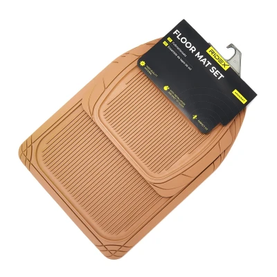 Abbildung von RIDEX 215A1429 Fußmattensatz PVC vorne und hinten 4 beige Universelle passform 70,8*50, 43,5*45