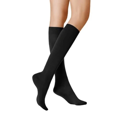 Abbildung von KUNERT Damen Kniestrümpfe Sensual Cotton Komfortbund 130 DEN Black 0070 35 38