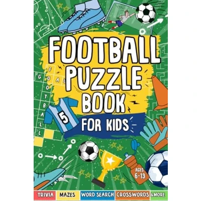 Abbildung von Football Puzzle Book For Kids: Includes Mazes, Word Searches, Sudoku Crosswords AND MORE
