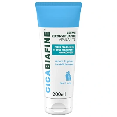 Abbildung von Cicabiafine Beruhigende Wiederherstellungscreme (200 ml Tube) Creme für geschwächte und onkologische Haut Feuchtigkeitscreme zur sofortigen Reparatur der