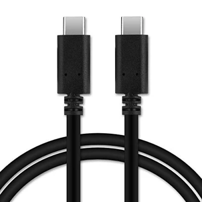 Abbildung von subtel® USB Kabel 1,0m kompatibel mit Doro 8050, 8050 Plus, 8080, 8100, 8100 Plus Smartphone, Handy Ladekabel C Type auf 3.1 Gen 1 Datenkabel 3A (PD 60W) schwarz PVC