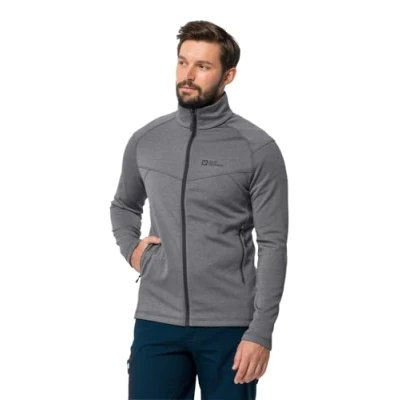 Abbildung von Jack Wolfskin Fortberg FZ M Fleecejacke, Herren, Größe: Medium, Phantom