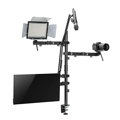 Abbildung von NanoRS RS164 Monitor Halterung, (bis 32,00 Zoll, Pro All in One Studio Halterung Monitor, Mikrofon, Kamera)