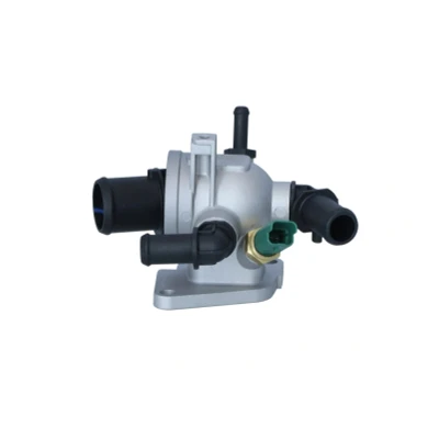 Abbildung von NRF 725147 Kühlwasserthermostat 88 mit Sensor, Dichtring Gehäuse OPEL: Astra H Caravan, Corsa D Schrägheck, Schrägheck