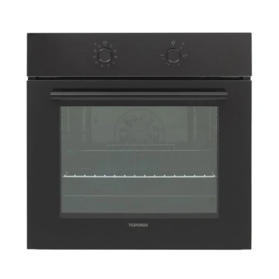 Abbildung von Telefunken Einbaubackofen ECB65A B, VapClean, 65 Liter, 10 Funktionen, Autark, Dampfreinigung, 60 cm, Edelstahl