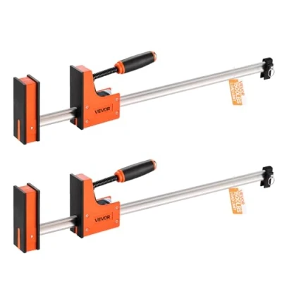 Abbildung von VEVOR 2 x Stangenklemmen für Holzbearbeitung 914mm Parallelklemmen Set Orange