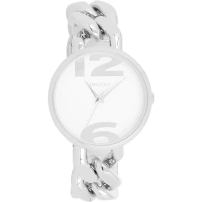 Abbildung von Oozoo Quarzuhr Damen Armbanduhr Timepieces Analog, (Analoguhr), Damenuhr rund, groß (ca. 40mm) Metallarmband, Fashion Style