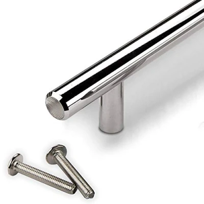 Abbildung von SO TECH® Möbelgriff Stangengriff G11 Chrom poliert Ø 12 mm BA 64 480 mm, Griff Schrankgriff Schubladengriff incl. Schrauben