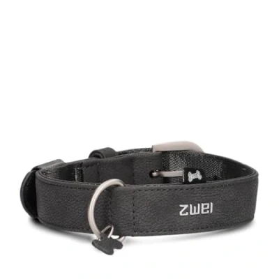 Abbildung von Zwei LEO Hundehalsband LE15 Nubuk stone UNISEX TALLA ÚNICA, Stone, one size, Lässig