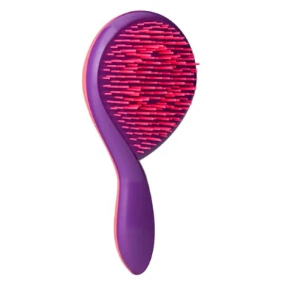 Abbildung von Michel Mercier The Girlie Entwirrungsbürste, schmerzfreie leicht zu greifendes Haarbürsten Design, dickes und lockiges Haar, Rosa Violett, 1 Stück